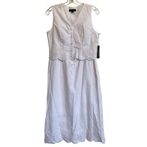 Rachel Zoe Sleeveless Crochet Lace‎ Midi dress - NWT - S